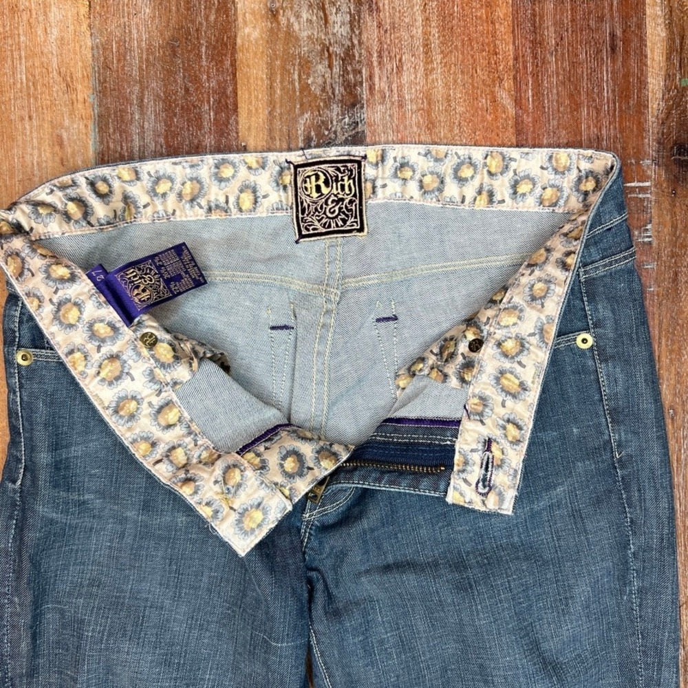 Rich & Skinny Jeans - Women's Size 29 - Zip Ankle - Low/Mid-Rise‎ - Y2K McBling - Picture 4 of 12